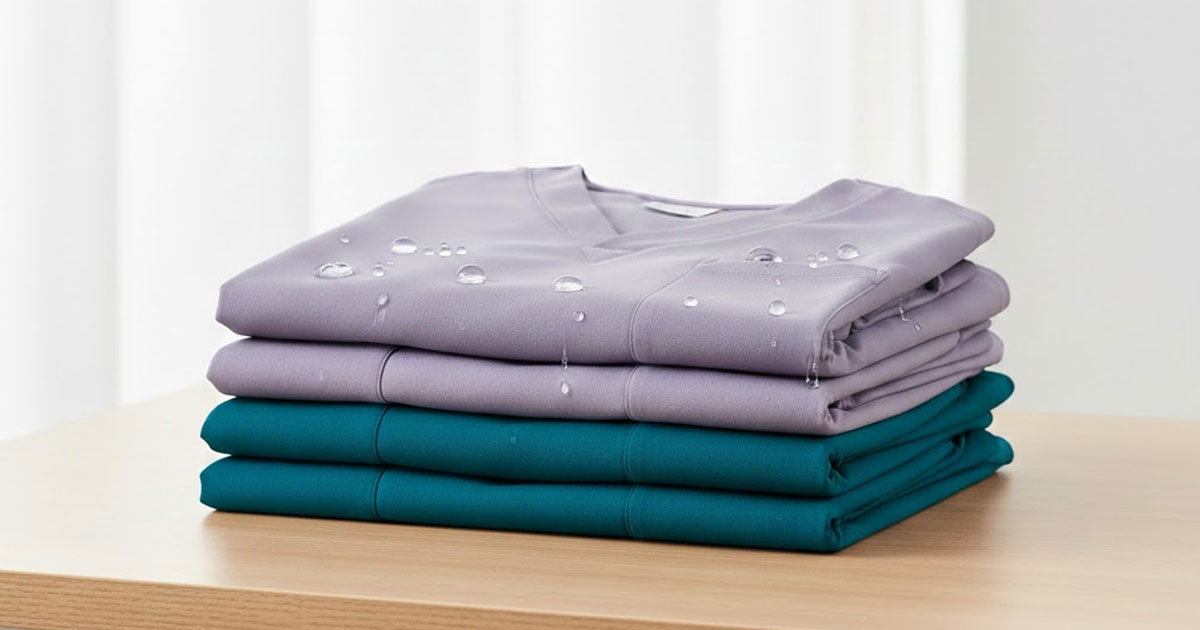 Can Antimicrobial and Stain-Resistant Features Be Combined in Medical Scrubs?
