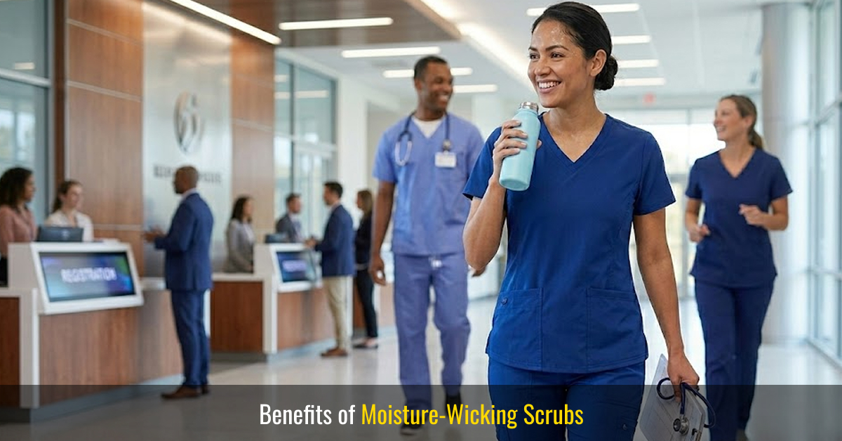 benefits of moisture-wicking scrubs