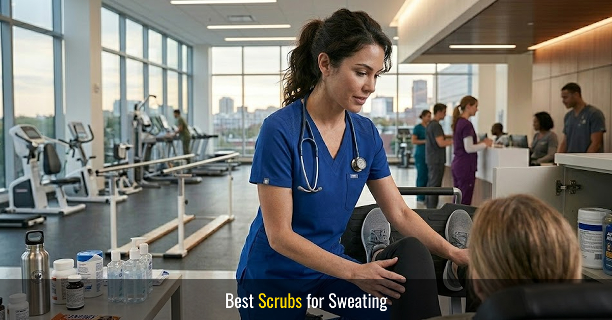 best scrubs for sweating