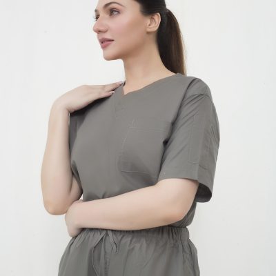 cotton 100 % scrub top front